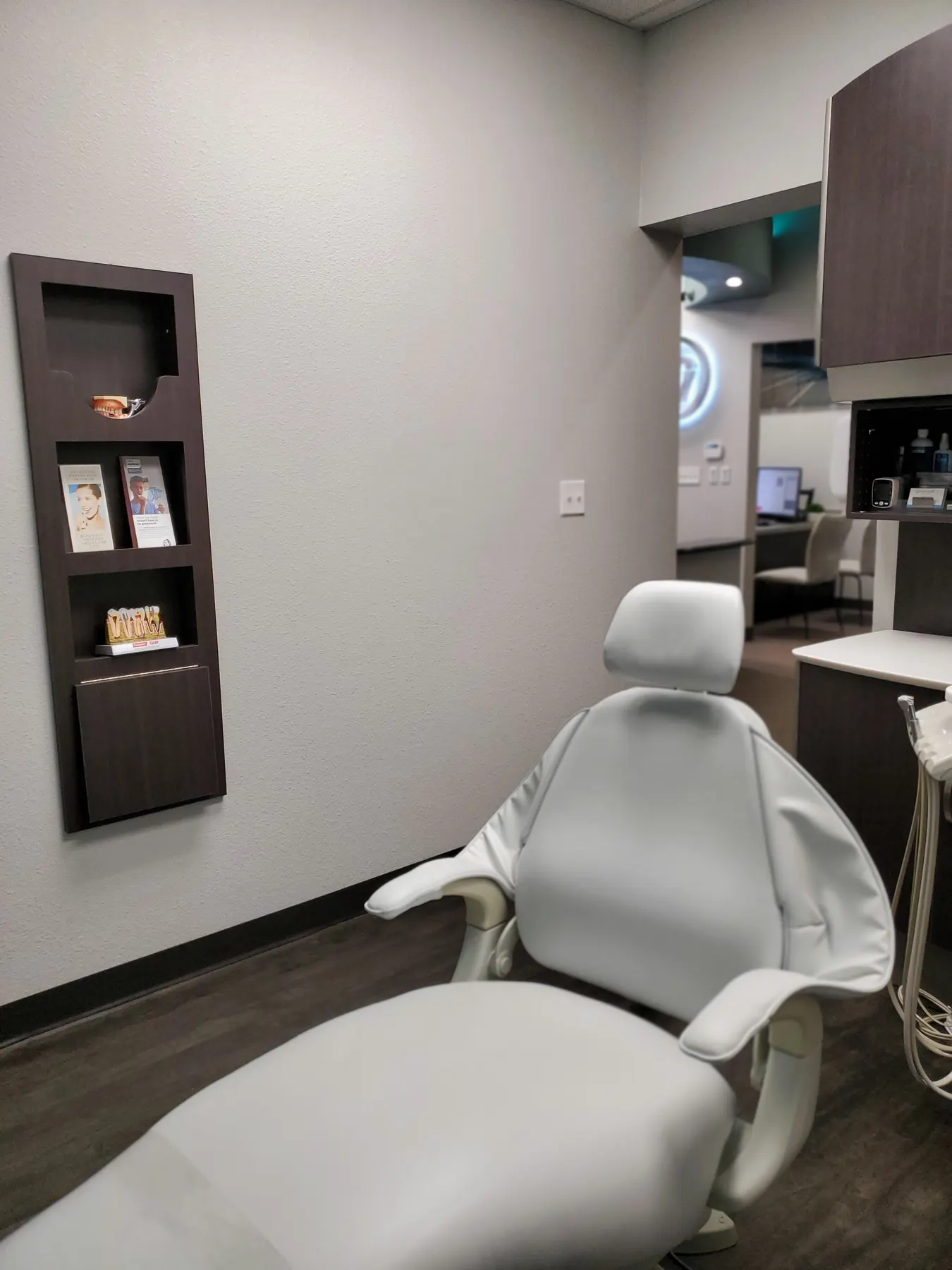 A treatment room at Waterview Dentistry